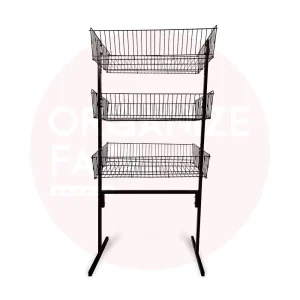 Expositor de Chão Aramado - 3 Cestos