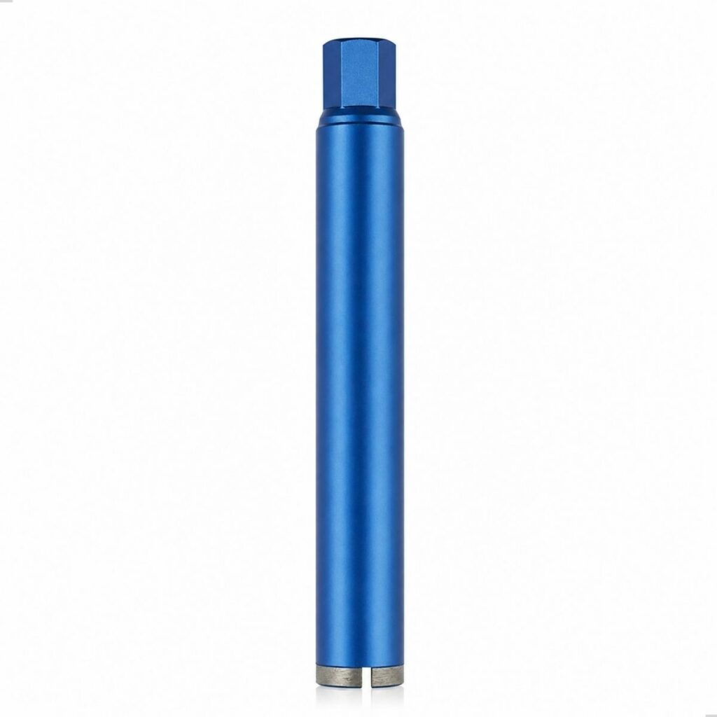 Serra Copo Diamantada Profissional para Perfuratriz 56mm X 450mm Rosca 1.1/4