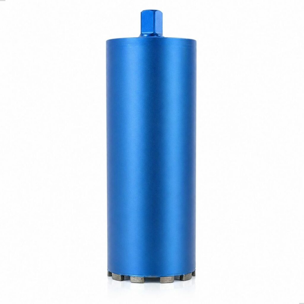 Serra Copo Diamantada Profissional para Perfuratriz 159mm X 450mm Rosca 1.1/4
