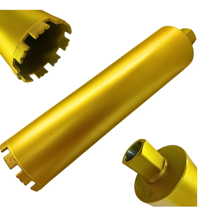 4 serras copo 108mm x 450mm rosca 1.1/4 Dourada