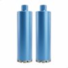 Kit Jogo 2 Serras Copo Diamantada 108mm x 450mm rosca 1.1/4