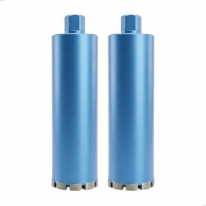 Kit Jogo 2 Serras Copo Diamantada 108mm x 450mm rosca 1.1/4
