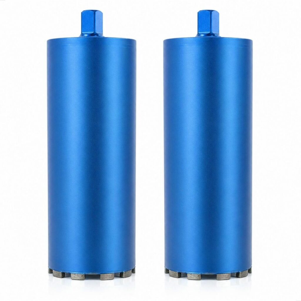Kit Jogo 2 Serras Copo Diamantada 159mm x 450mm rosca 1 .1/4