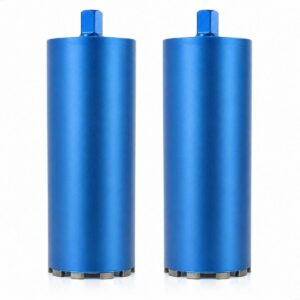 Kit Jogo 2 Serras Copo Diamantada 159mm x 450mm rosca 1 .1/4