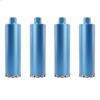 Kit Jogo 4 Serras Copo Diamantada 108mm x 450mm rosca 1.1/4