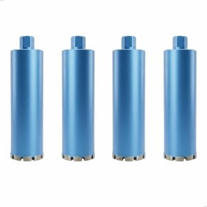 Kit Jogo 4 Serras Copo Diamantada 108mm x 450mm rosca 1.1/4