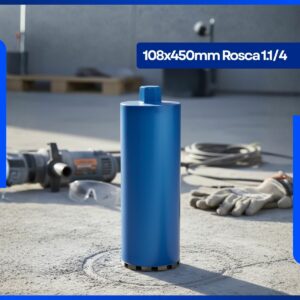 Perfuratriz Concreto Laje Asfalto Aika 250mm 3700w 220V + Serra 108mm x 450mm - Variavel