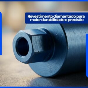 Kit Jogo 2 Serras Copo Diamantada 159mm x 450mm rosca 1 .1/4