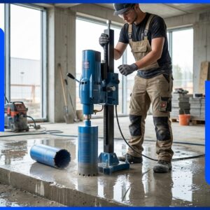 Kit Perfuratriz de Concreto 200mm 3800W + Serra 108mm rosca 1.1/4